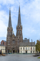 Tilburg, the Netherlands 28 October 2024. Parish of the Good Shepherd - St. Joseph's Church. The Heuvelse Church is a neo-Gothic Catholic church building in the North Brabant city of Tilburg.