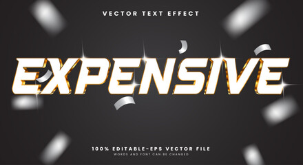 Expensive 3D Editable Text effect Template Premium Vector Style