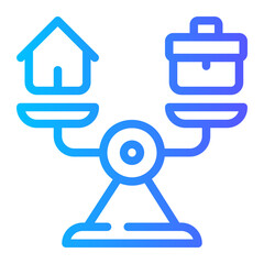 balance gradient icon