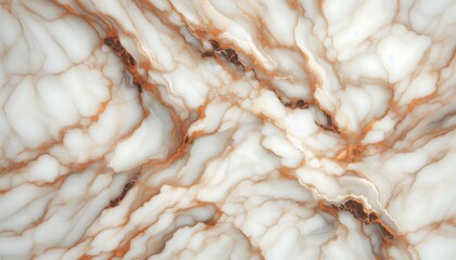 White Marble with Brown Veins
