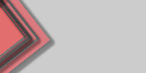  Geometric lines white abstract modern background. abstract minimal futuristic element concept vector for cover, banner design. Gray, red background with diamond and triangle shapes layered in modern