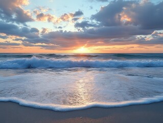 Fototapeta premium sunrise over the sea