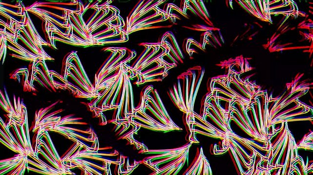 abstract background, moving illustration full of color and contrast