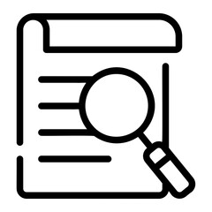 proofreading line icon