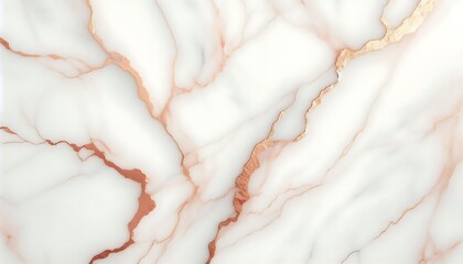 luxury White Marble with Rose Gold Veins

