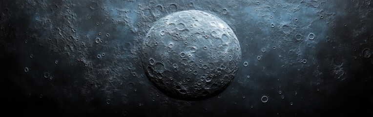 Realistic full moon isolated on white background, celestial object and astronomy symbol