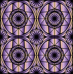  decorative geometric seamless pattern with flowers