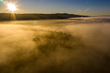 Góra Malnik, Dolina Popradu, Beskid Sądecki, Małopolska, jesień