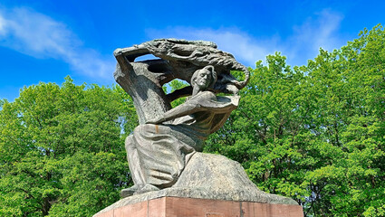 Warsaw Chopin Monument at Lazienki Parc