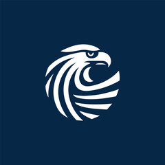 Modern eagle logo