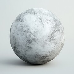 Isolated detailed moon texture with realistic surface