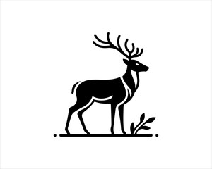 deer silhouette vector