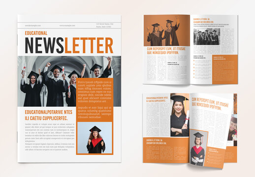 Educational Newsletter Template