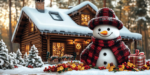 Holiday decorations. Festive Christmas decorations in vibrant colors, New Year celebrations
