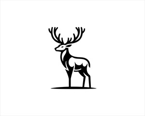 deer silhouette vector
