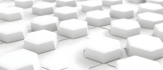 A white background with many white cubes