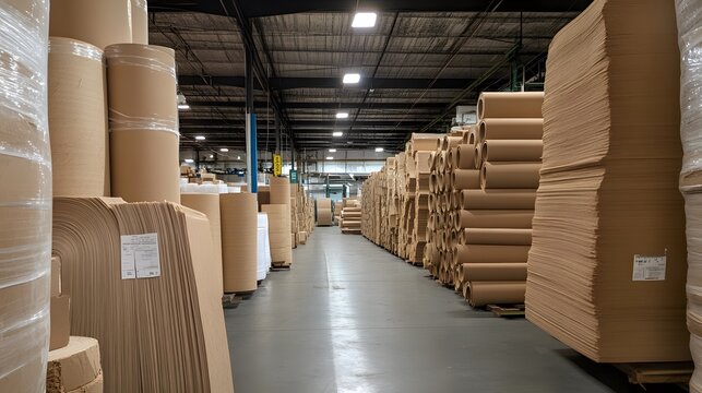 Large uncoated roll of OPP (oriented polypropylene) &ndash; Representing packaging materials, industrial production, and the versatility of plastic films in manufacturing