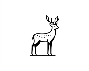 deer silhouette vector