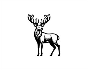 silhouette of a deer