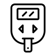 glucometer line icon