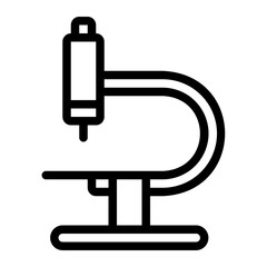 microscope line icon