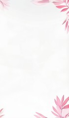 Obraz premium a pink flower frame with a white background