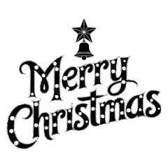 Merry Christmas tree icon vector illustration.