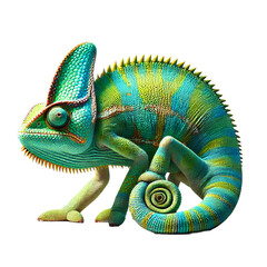Obraz premium Chameleon cutout