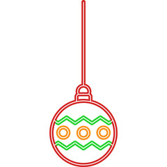 Christmas Ball Neon
