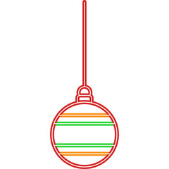 Christmas Ball Neon