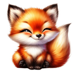 Obraz premium red fox isolated on white