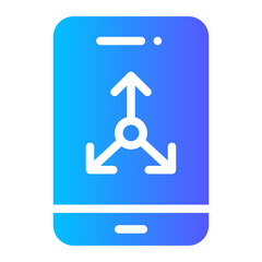 accelerometer sensor gradient icon