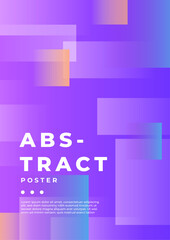 Colorful Abstract Modern Art Posters Collection Display