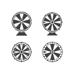 spin wheel icon vector