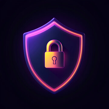 Digital Security Concept Featuring a Padlock and Key, Ensuring Protection for Online Data, Safe Network and Cybersecurity System