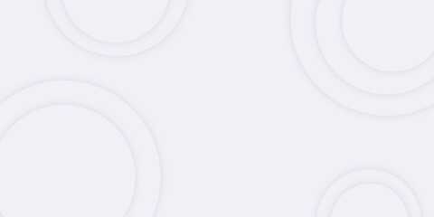 Abstract white geometrical shapes background with gradient