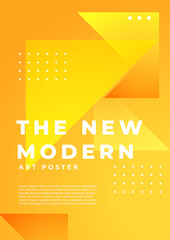 Vibrant Modern Art Poster With Colorful Gradients. A striking modern art poster featuring vibrant gradient background. Ideal for creative designs and artistic display