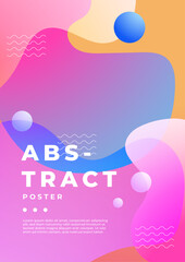 Modern Art-Style Poster With Geometric Shape Design. Ideal for creative projects, events, and promotional materials creating a modern and dynamic aesthetic