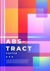 Modern Art-Style Poster With Geometric Shape Design. Ideal for creative projects, events, and promotional materials creating a modern and dynamic aesthetic