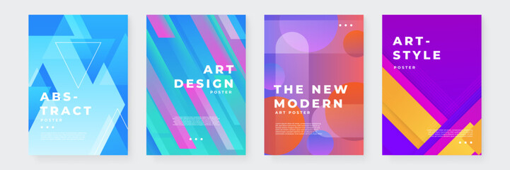 Vibrant Abstract Art Posters for Modern Creative Design