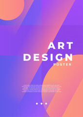 Vibrant Abstract Art-Style Poster. A colorful abstract poster featuring fluid shapes and vibrant, perfect for artistic decoration or creative projects