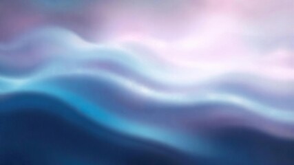 Blurry abstract background with waves of blue and pink hues creating a serene and dreamy atmosphere, tranquil, soft