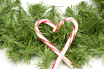 candy cane heart