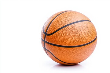 Fototapeta premium Basketball isolated on white background.