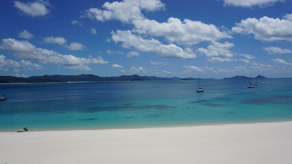 Stunning beaches of the Whitsundays Chalkies Beach Australia beautiful day