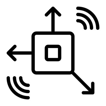 accelerometer line icon