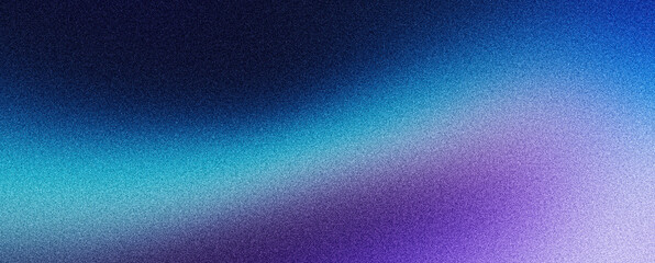 Purple blue grainy background, abstract color gradient dark noise texture banner poster header cover wallpaper backdrop design