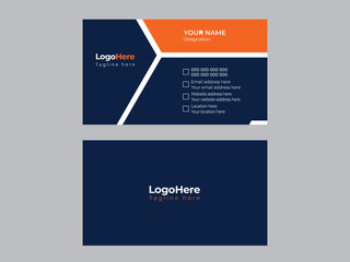 modern business card design . double sided business card design template