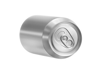 Aluminum can, transparent background