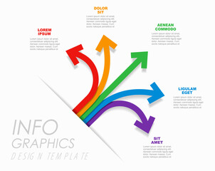 Infographic design template with place for your data. Vector illustration.